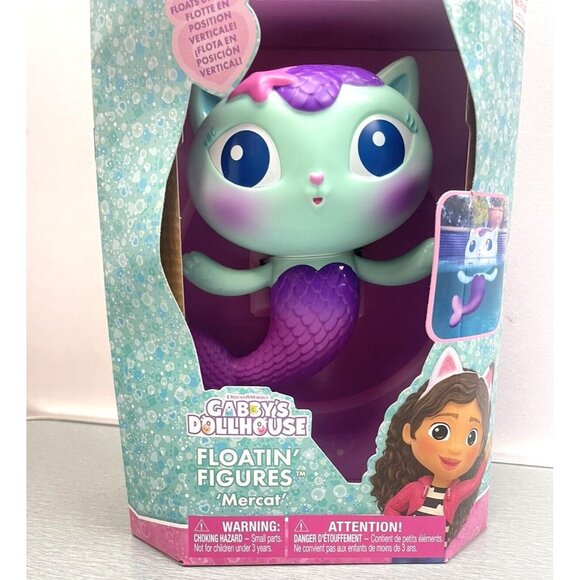 Swimways Gabby's Dollhouse Floatin' Figures Mercat Pool or Bath Toy Floating - Picture 2 of 8